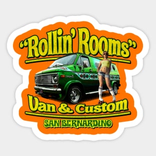 Rollin’ Rooms Van & Custom Sticker